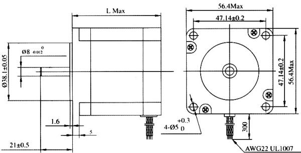 8mm Single Daul Shaft Nema23 Stepper Motor 76mm 3A 23HS8430 For CNC Router