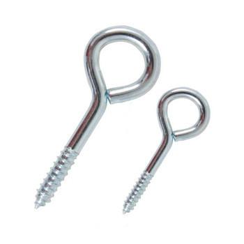 6 Inch Wood Screw Thread Eye Bolts Wind / Weather Resistant Architectural Decoration