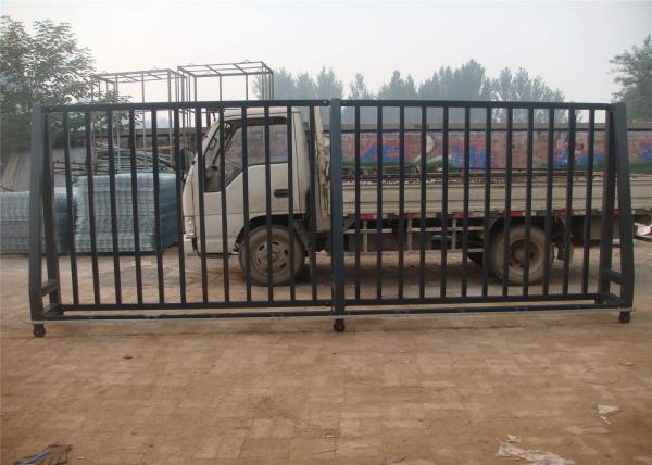 Low Carbon Steel Pipe Security Garrison Fence Panels Spear Top Steel Fence