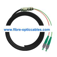 Noyau de fibre optique imperméable du SM OS2 2 de câble de tresse de LSHZ FC RPA