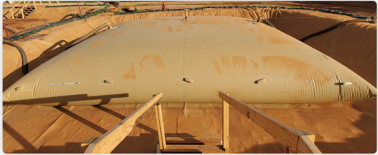 Складка смазочного масла Гибкий топливный бак для мочевого пузыря ТПУ Покрытие ткани 50000 литров