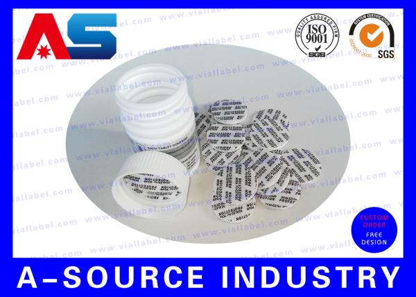 garrafas de comprimido plásticas da cápsula do PE 60ml 70mm * 27mm com selo sensível da proteção