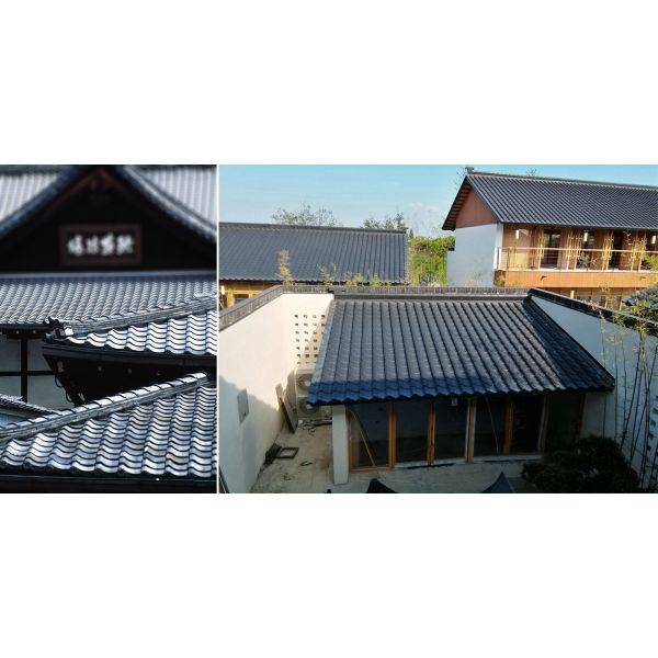 Традиционные японские керамические черепицы из глины ручной работы Красно-коричневый идеальный для храмов и садов