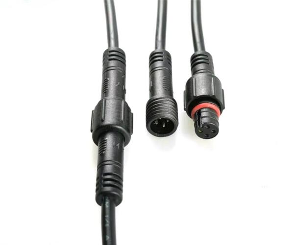 05 poles circular male female waterproof connector,3poles mini connector for LED Lighting