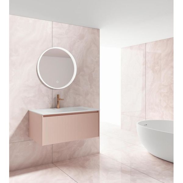 Pink Polished Glazed Porcelain Tile 900x1800mm Non-Slip Indoor Floor