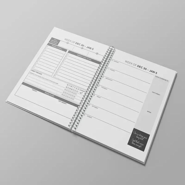Customized Spiral Hardcover Notebook Personalization Option Standard Custom Cover Art