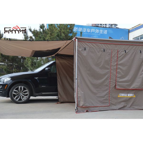 Bottom Waterproof Index 3000 mm Outdoor 2.5 Meters Wind Awning for Car Side