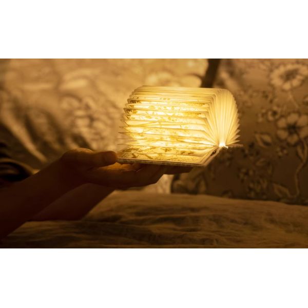 Eco Friendly Book Geometric Paper Lamp Decoration Museum Nightlight