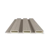 La preuve de l'eau a cannelé le panneau de mur de Wpc a stratifié la couleur en bois pour d'intérieur intérieur