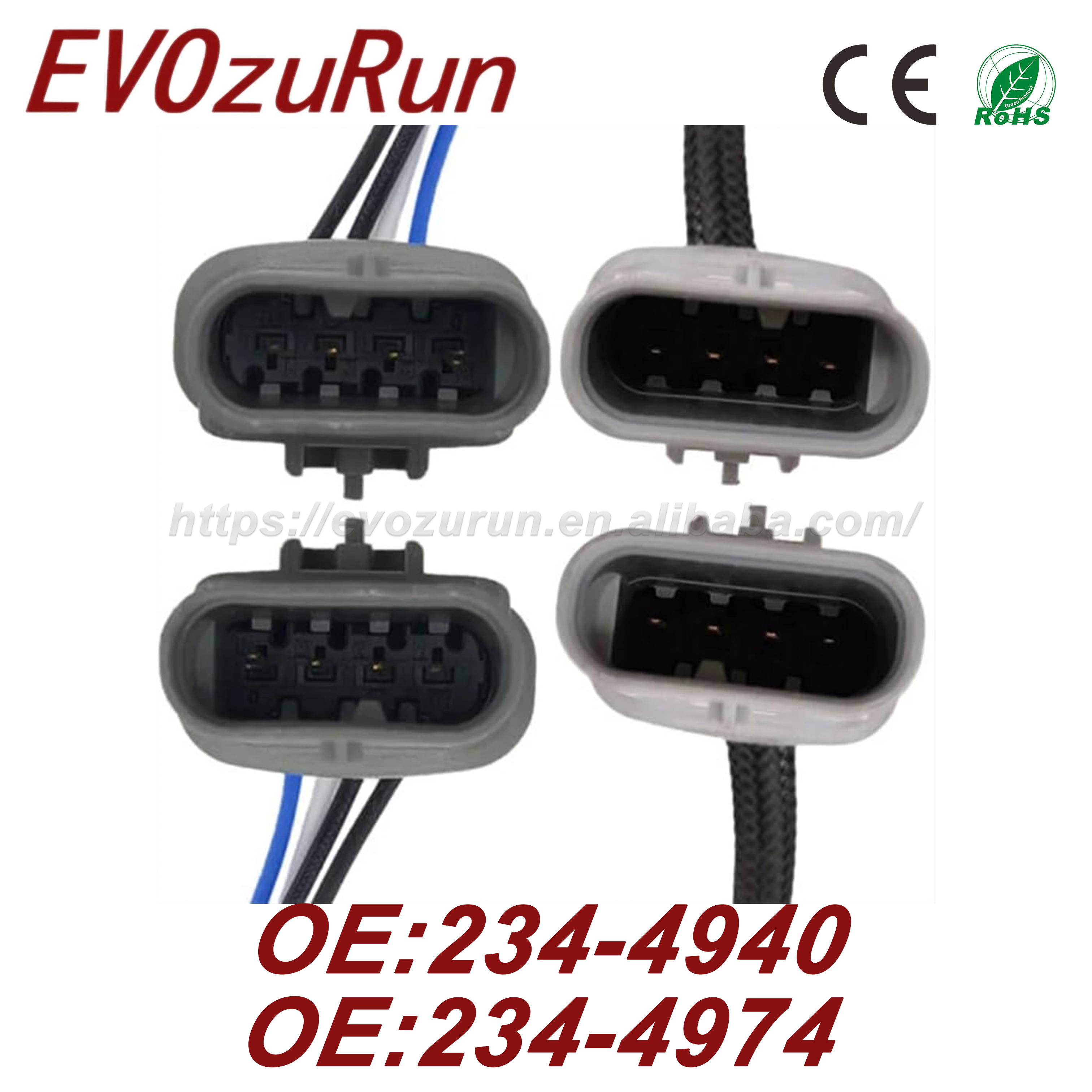 4PCS Oxygen O2 Sensor Upstream Downstream 234-4940 234-4974 for Chevrolet Silverado 1500 GMC Sierra 1500 2014-2019 4.3L 5.3L