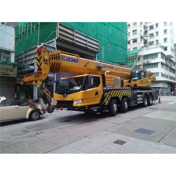 55 Ton Boom Truck Crane , XCT55L6 XCMG 6 - Section Boom Hydraulic Crane