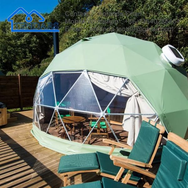 Waterproof Commercial Geodesic Dome Greenhouse Garden Igloo Dome Tent For Glamping And Hotel Resort
