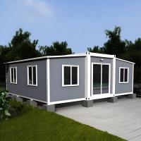 Des maisons en conteneurs préfabriquées modernes, un salon, une maison en conteneurs, trois chambres