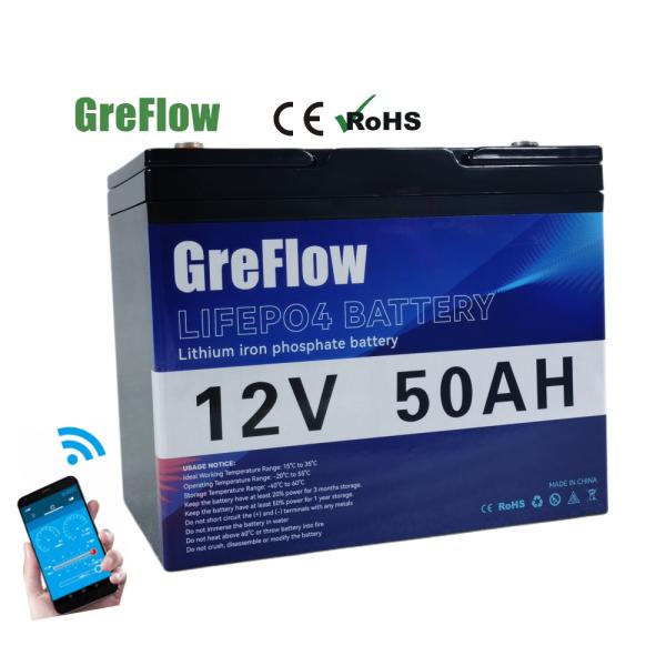 4000 bloco da bateria das épocas IP56 50Ah 12V Lifepo4 para o armazenamento solar de UPS