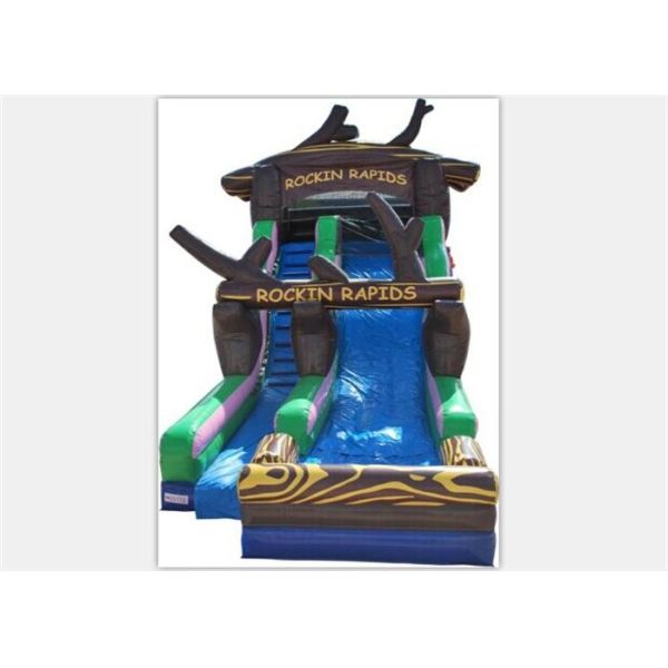 Popular Inflatable Water Slide ,  Commercial Inflatable Water Slide With Tree Shape