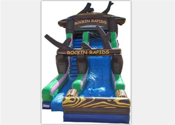 Popular Inflatable Water Slide ,  Commercial Inflatable Water Slide With Tree Shape