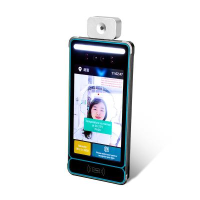 Aluminum Glass 8'' Face Recognition Infrared Thermometer Pole Mount