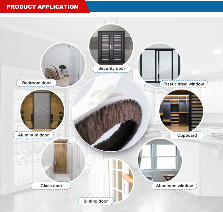 Apartment EPDM Rubber PVC Gasket Seal for UPVC Window and Door Profile Gasket in Black Gray Brown White or Other Colors