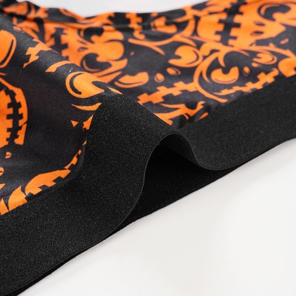 Women Underwear Set Halloween Pumpkin Underwear Set Ladies Sexy Seamless Breathable Thin Beautiful Back
