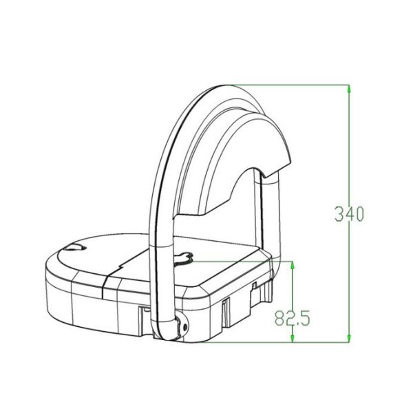 Установка желтого и черного цвета замка автостоянки дистанционного управления легкая