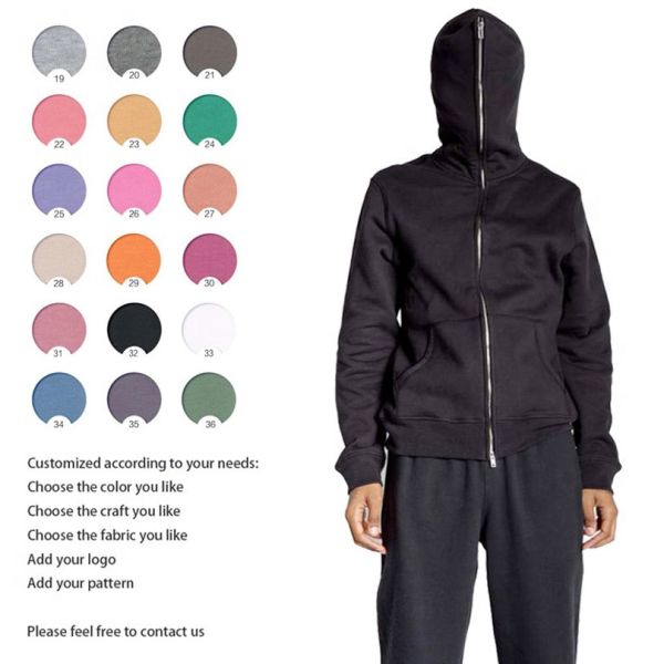 Knitted Fabric Type Full Zipper Men's Streetwear Tracksuit XMAMLON Custom Jackets Hoodies