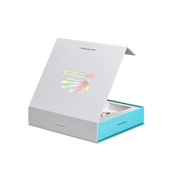 Cardboard Magnetic Retainer Case With Paper Insert Tray For Clear Aligner Storage Box