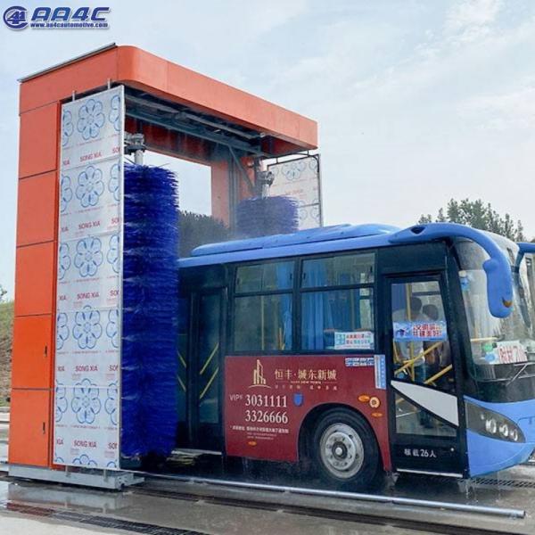 AA4C Automatic Rollover gantry Drive Through No Limited Washing Length 3 Brushes Bus Truck Washer Rollover Washing Machine AA-RO1
