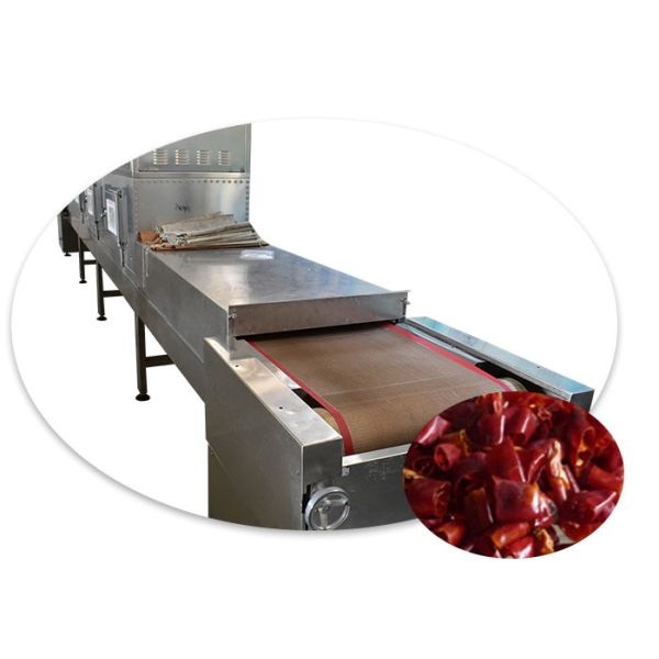 Convoyer Belt Chili Microwwave Drying Machine Temperature Controlling System