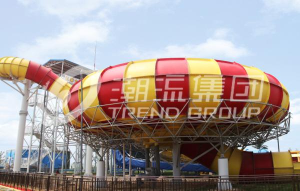 Theme Park Equipment Space Bowl Water Slide Supper Crater Van for 2 Persons
