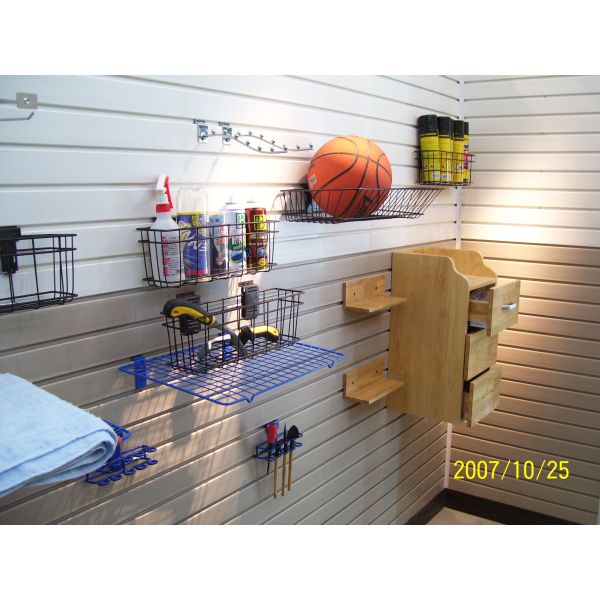 moisture proof pvc slatwall panel high quality pvc garage panel home storage wall system