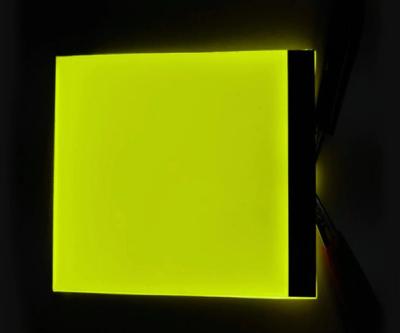 Luz de fundo do ecrã LCD monocromático amarelo