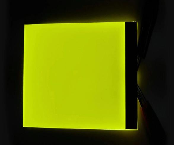 Luz de fundo do ecrã LCD monocromático amarelo