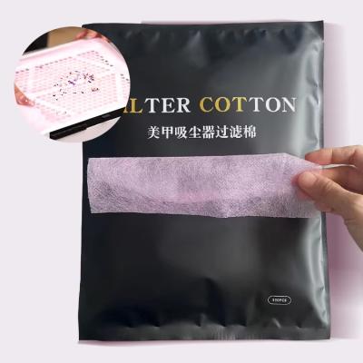 Filtreur de poussière pour ongles papier non tissé Filtreur de beauté coton pour collecteur de poussière pour ongles