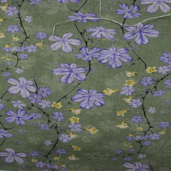 Digital summer burgundy print cotton For Lady Dress Linen Print