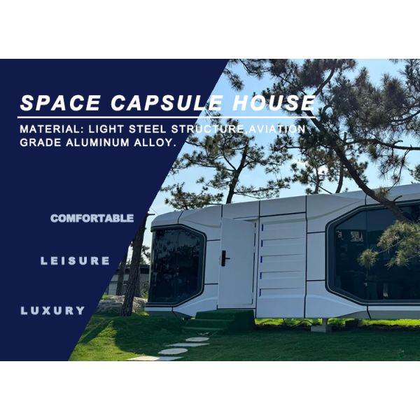 Graphic Design Modern Space Capsule Hotel with and Modern Design Expandable Container