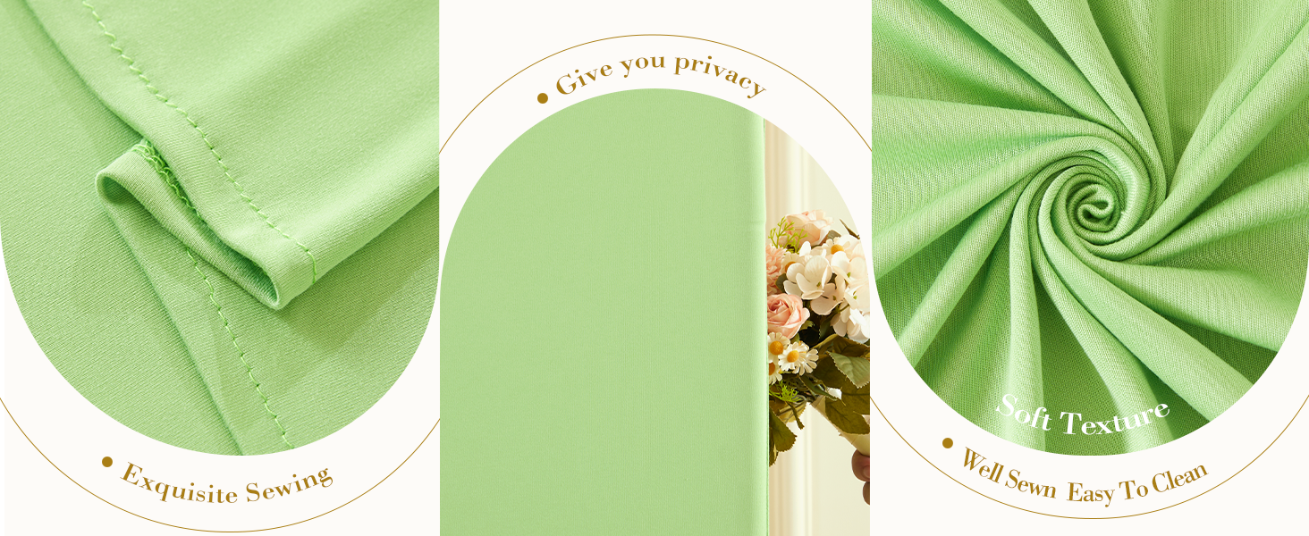 3 Piece Light Sage Green Arch Covers ,Spandex Arch Backdrop Cover for Wedding、 Baby Shower 、Birthday Party 