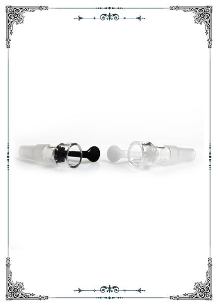 Dry Herb Male Glass Bowls For Smoking 14.4MM 18.8MM Dual Screen Bowl Joint Bongs Accessorries