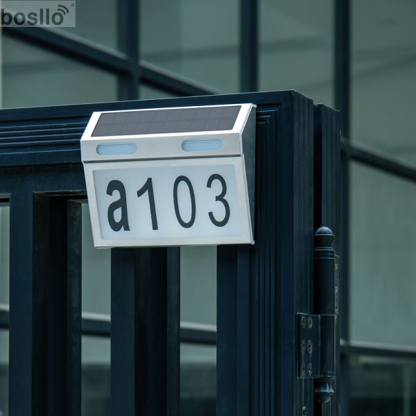 Stainless Steel Outdoor Solar Lamps 5V 300MA Decorative Solar Wall Lights