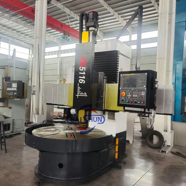 Efficient CK5116Q CNC Vertical Lathe With 15kw Motor and 1600mm Turning Diameter for Heavy-Duty Tasks