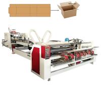 Automatic Plc Box Folder Gluer Machine For shipping Box Forming
