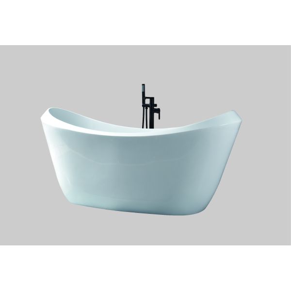 Custom Size Adult Soaking Acrylic Slipper Bathtub Freestanding For Small Bathrooms