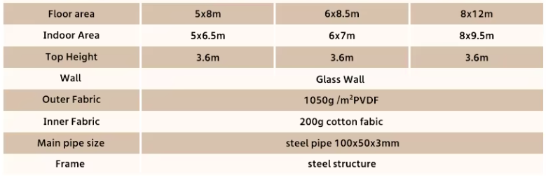 Waterproof Shell Shape Glamping Resort Hotel Tent Hotel Covers With Bathroom