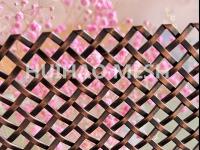 Fil d'acier décoratif en bronze d'antiquité de terrain découvert de 42% Mesh Ss 304 pour la porte de Cabinet de meubles
