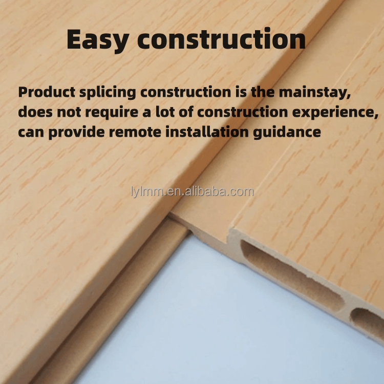 Ширина 200 мм WPC без краски Большие стеновые доски для бамбуковых деревянных стеновых панелей