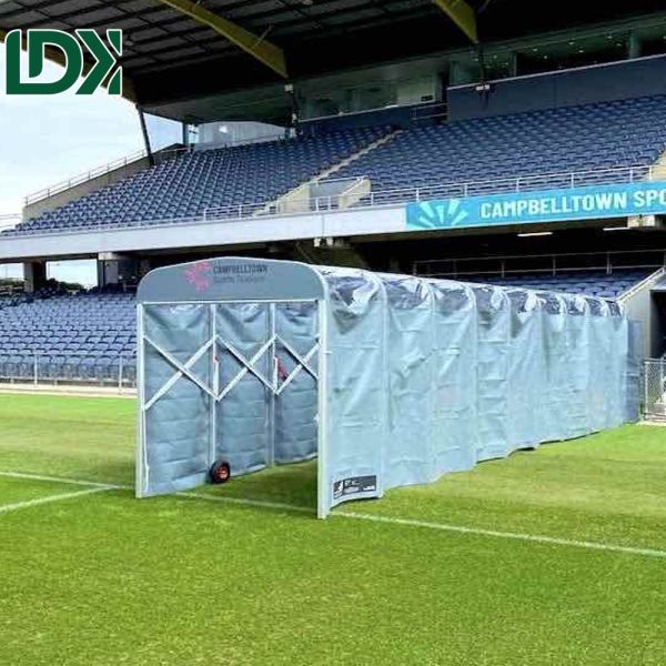 Túnel de jugador de fútbol portátil impermeable de acero galvanizado de trabajo pesado