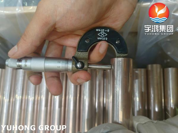 ASTM B111 C70600 Copper Nickel 90/10 Seamless Tubes For Desalination Systems