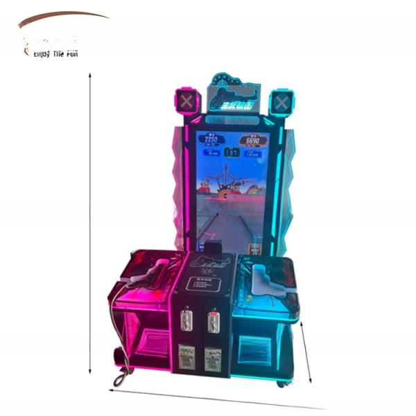 Two Players Arcade Shooting Game Machine With Luxury Appearance