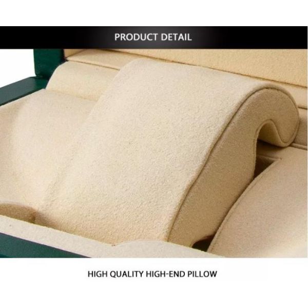 178mm Wrist Watch Accessories Box PU Leather Watch Packaging Box Green