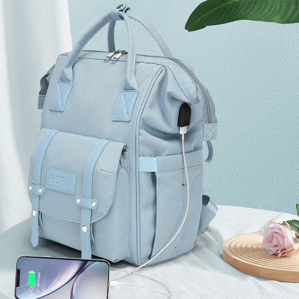 Backpack Travelling Bags Solid Color Mommy and baby Waterproof Portable large backpack