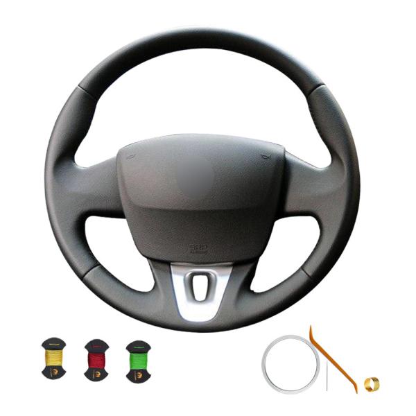 Accessories Hand Sewing Artificial Leather Steering Wheel Cover for Renault Fluence Megane Scenic 2009 2010 2011 2012 2013